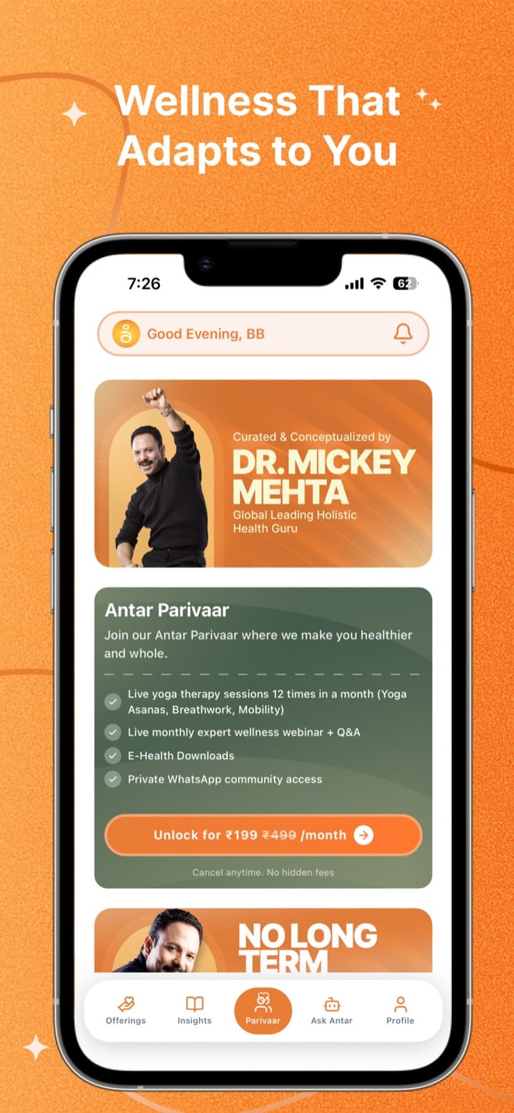 Antar Parivaar membership pitch